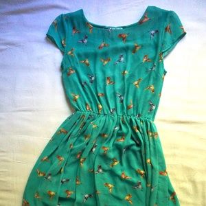 Shikha London Green Hummingbird Dress